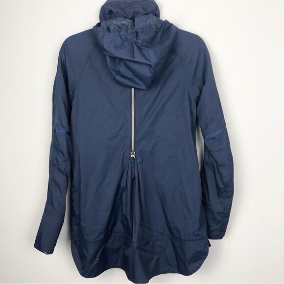 LULULEMON | Fo Drizzle Rain Jacket Deep Navy Blue Zip Front Women’s Size 6 - Picture 10 of 15